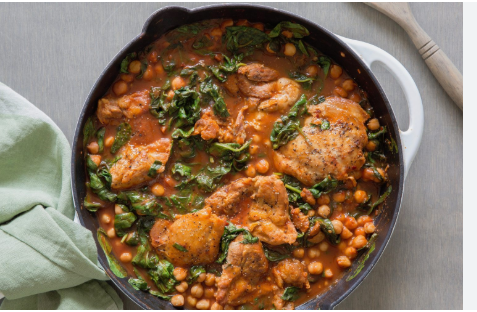 Chicken with Chickpeas and Harissa – A Perfect Blend of Spice and Comfort