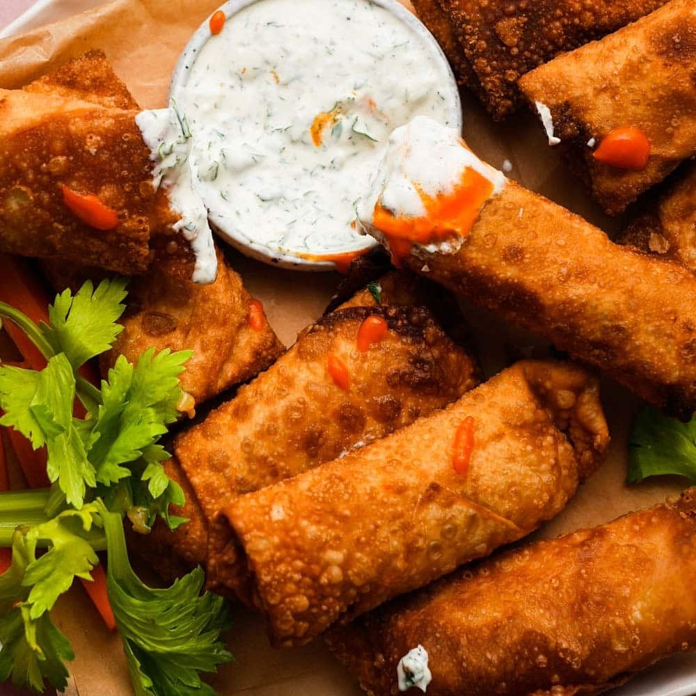  easy Buffalo Chicken Egg Rolls recipe
