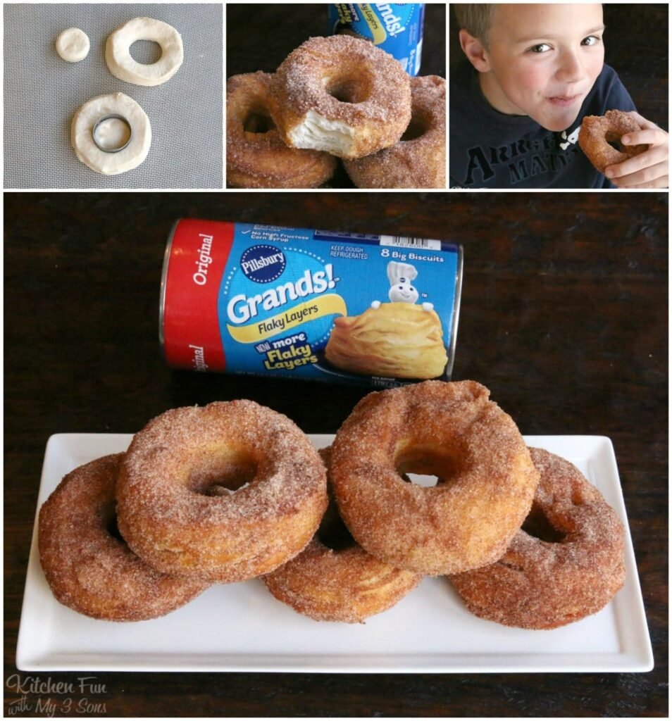 how to make biscuit doughnuts