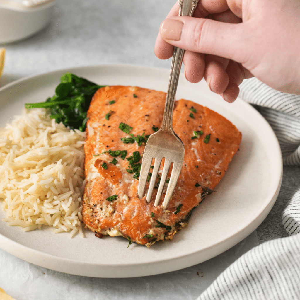 easy way to Cook Frozen Salmon recipe