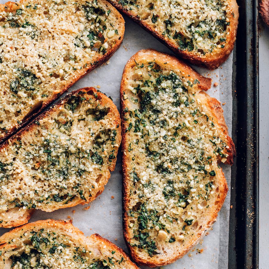Vegan Garlic Bread Recipe AT HOME