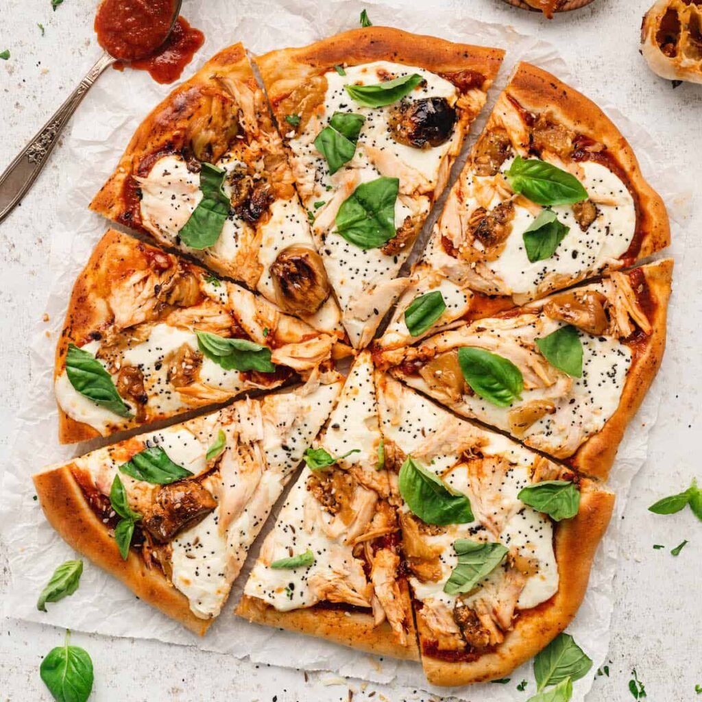 how to cook chicken pizza at home